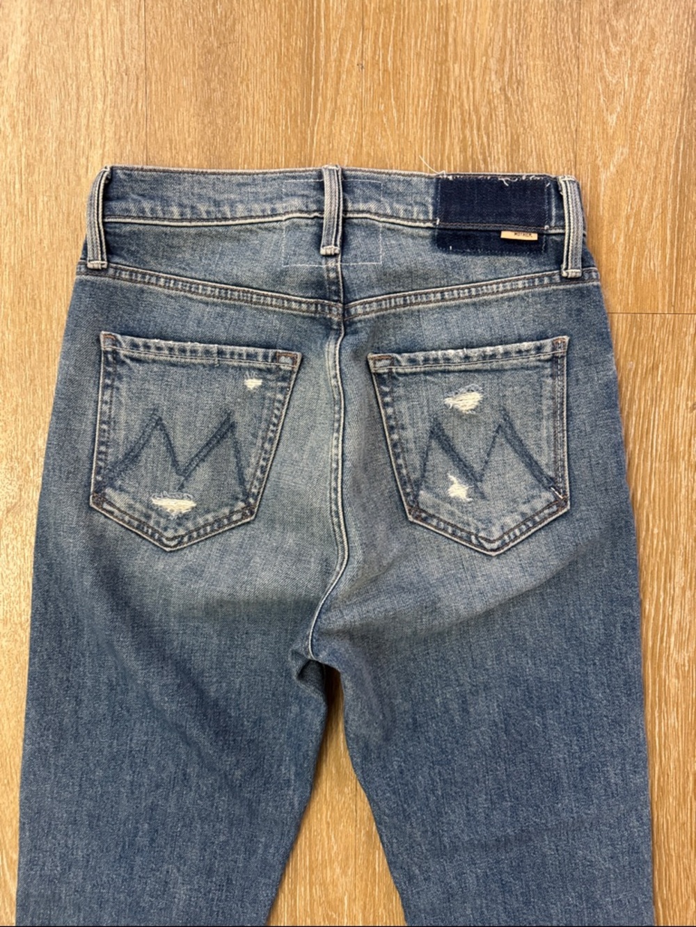 MOTHER Superior High Waisted Rider Ankle Jeans Far Beyond the Sky Size 25 - Picture 7 of 12